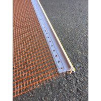 Профіль віконний примикання 6мм з манжетою та сіткою пр-ва Valmiera (прошитий)