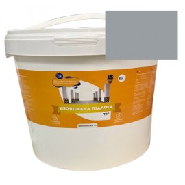 Епоксидна наливна підлога для бетону 10 кг на 30 м2 Світло-сіра plastall