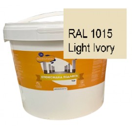 Епоксидна наливна підлога 10 кг на 30 м2 Слонова кістка plastall